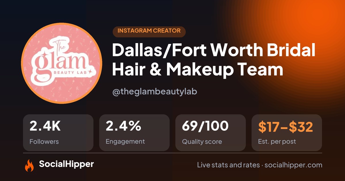 ✨Dallas/Fort Worth Bridal Hair & Makeup Team✨ Instagram stats on SocialHipper