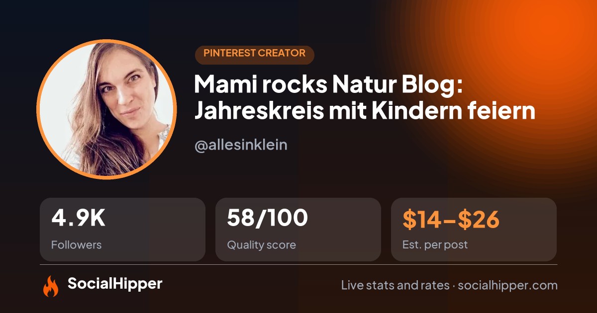 Mami rocks Natur Blog: Jahreskreis mit Kindern feiern Pinterest stats on SocialHipper
