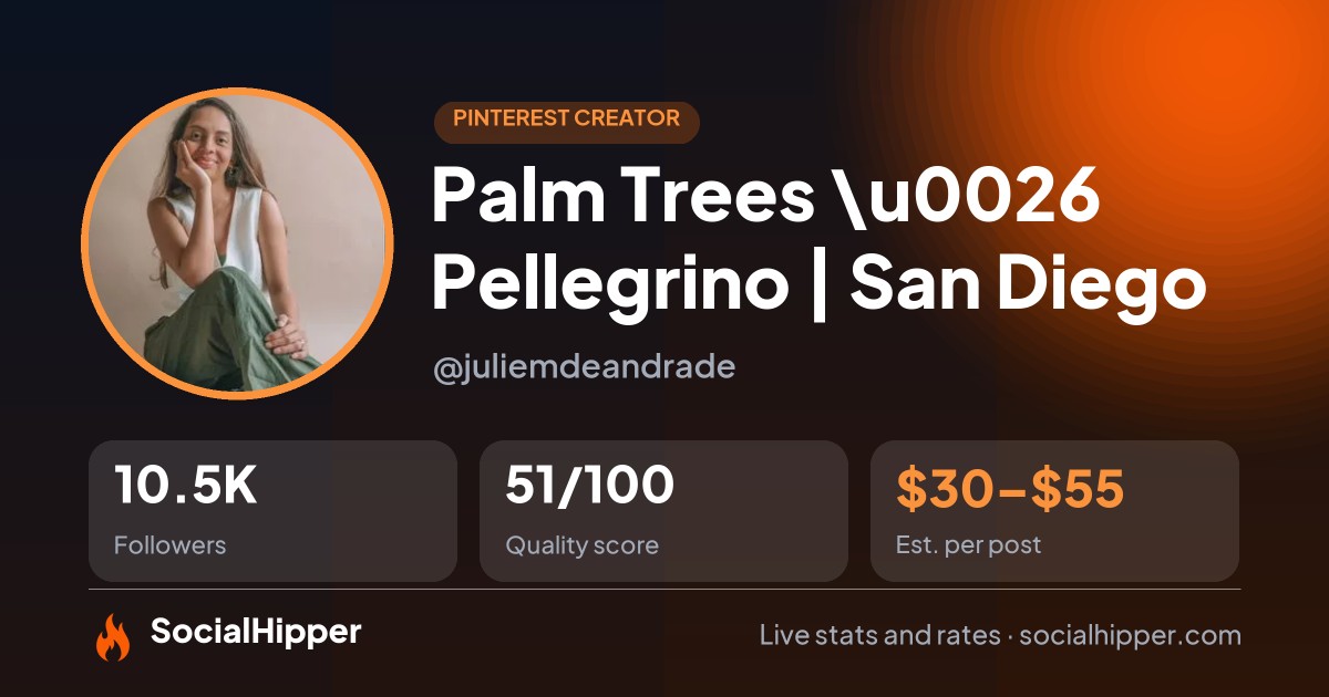 Palm Trees \u0026 Pellegrino | San Diego Pinterest stats on SocialHipper