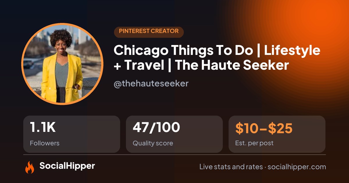 Chicago Things To Do | Lifestyle + Travel | The Haute Seeker Pinterest stats on SocialHipper
